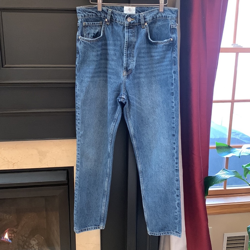 ANINE BING Kate medium wash high rise jeans sz 32